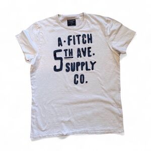 Abercrombie & Fitch Men’s  Tee Size M – White
